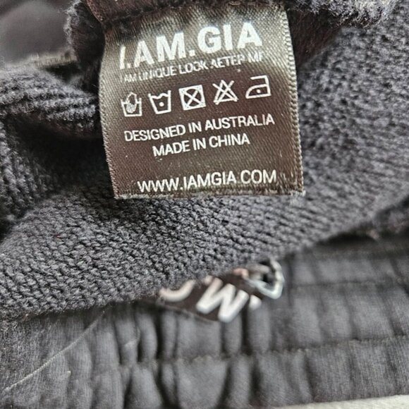 I.AM.GIA Aporia Women's Black Butterfly Print Jogger sweat Pants high waist XXS - Picture 11 of 12